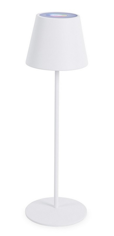 Lampada Tavolo LED Etna Bianco H38 In Acciaio - Bizzotto