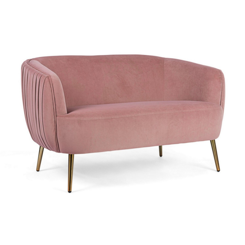 DIVANO 2P LINSAY ROSA ANTICO