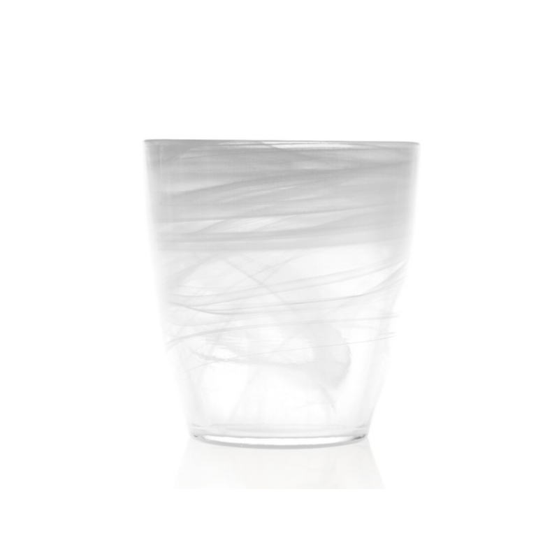 H&H Set 6 Bicchieri in vetro alabastro cl23 Arredo tavola 